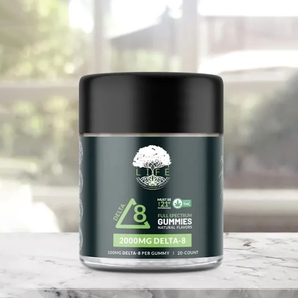 100mg Full Spectrum Delta 8 Gummies - 2000mg Total Delta 8 - 20 Count Jar