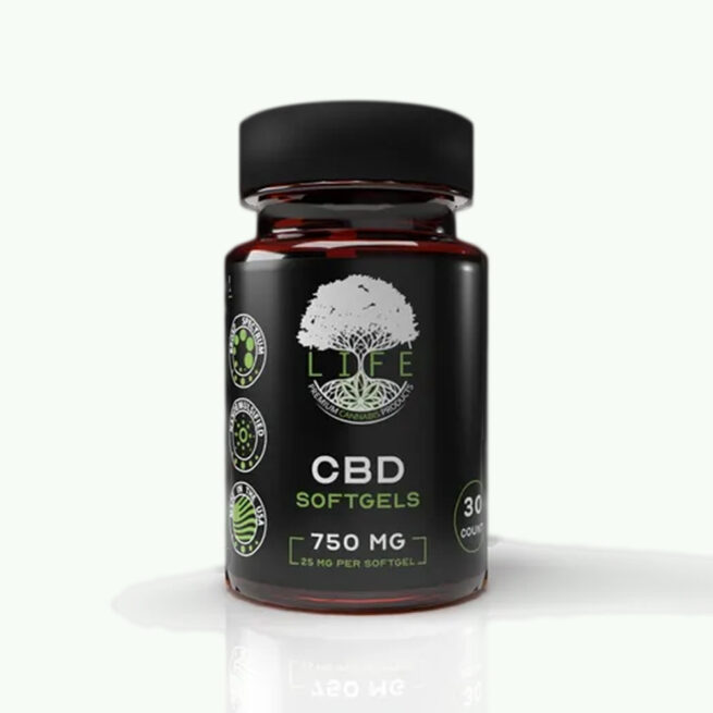 25mg CBD Phytocannabinoid-Rich (PCR) soft gels - 30 Count Bottle